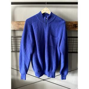 Obermeyer Vintage Men's Blue Wool Sweater | Size XL